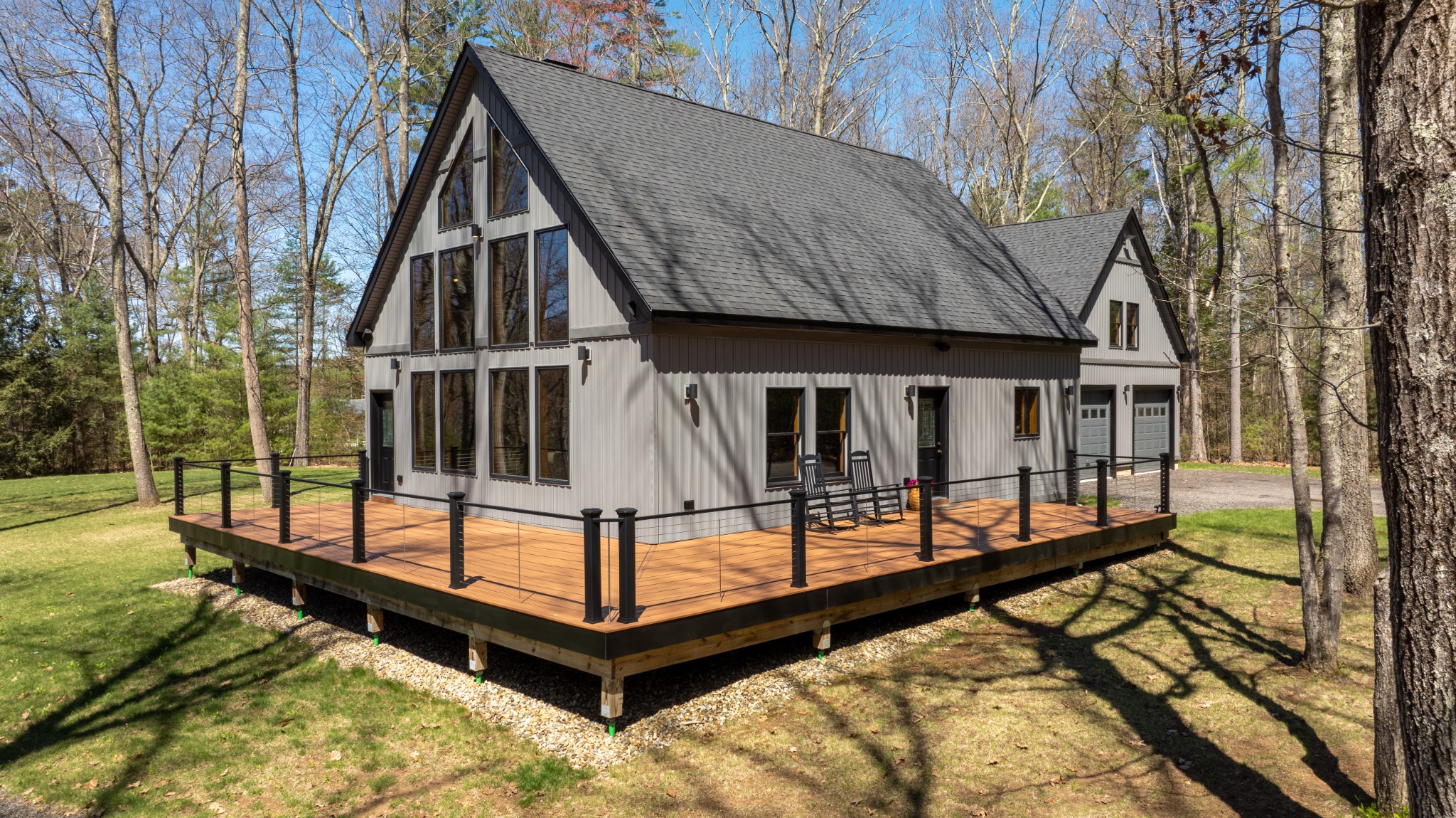 Exterior / Woodland home and wraparound deck