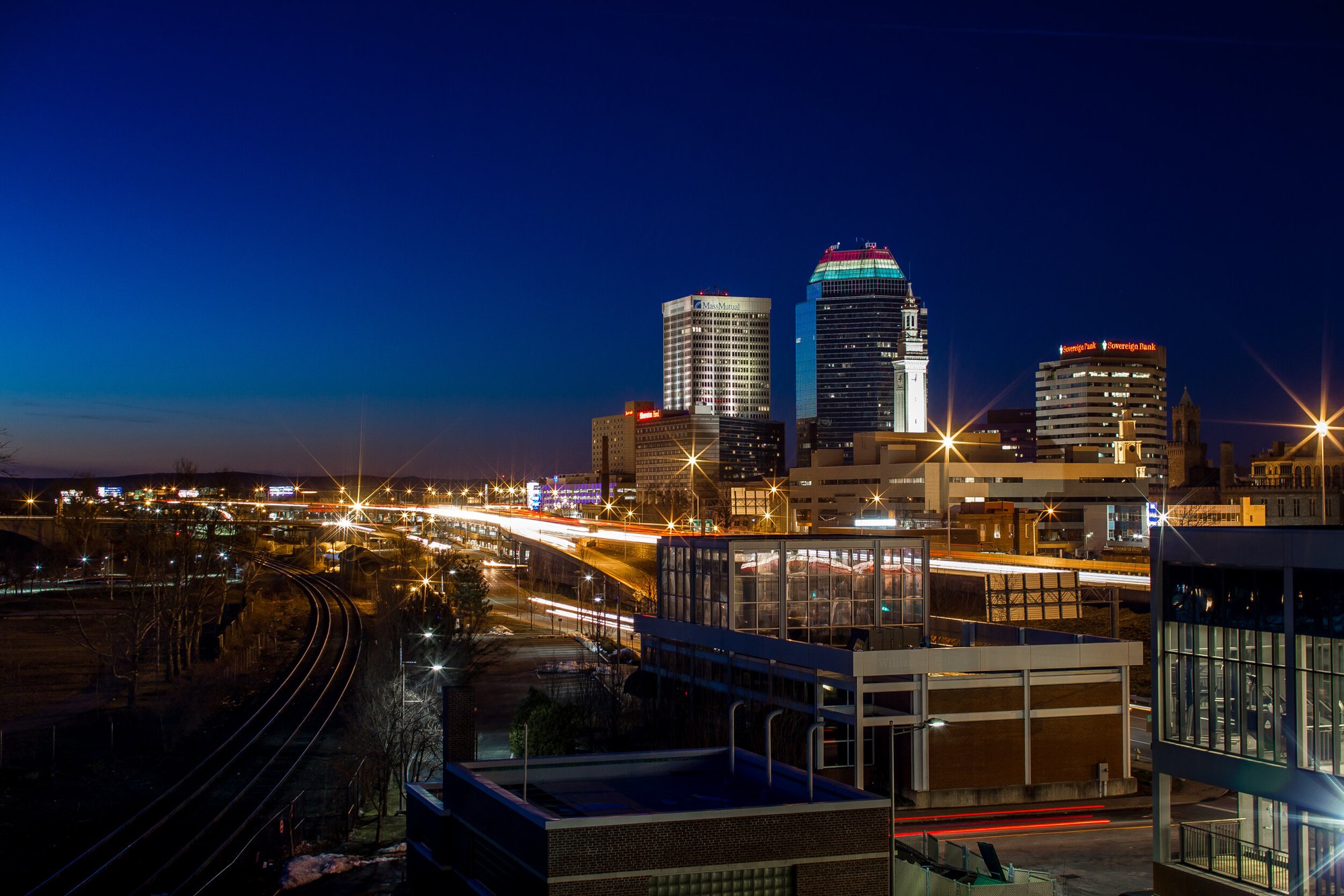 Places / Springfield after sunset